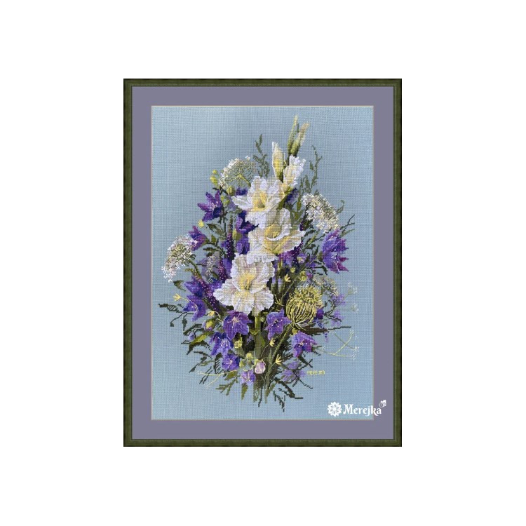 (image for) The White Sword Lily Counted Cross Stitch Kit
